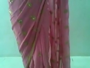 Cute Indian Desi Girl in Pink Saree Sucking and Fucking with young teen south...