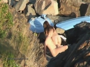 Hidden camera footage of beach sex
