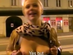 Perfect butt bombshell pulled in public and anal fucked by a stranger for cash