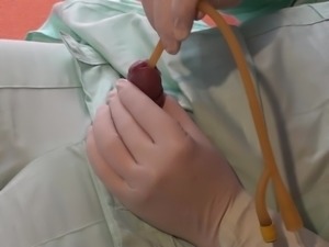 First Danielles latex slave catheter masturba