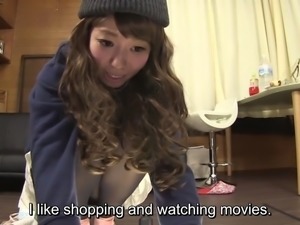 Subtitled amateur Japanese pee desperation failure in HD
