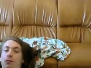 Nerdy Webcam Teen Swallows His Jizz