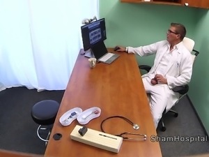 Horny doctor records sex with sexy patient