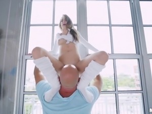 sexy gymnastics fun with kimmy and j-mac
