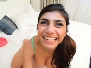 It's Mia Khalifa's first time taking on a huge black cock.