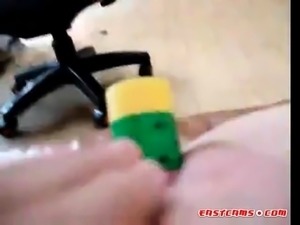 korean teen masturbation with Glue
