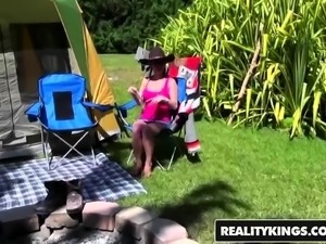 Alana Luv makes a sextape while camping