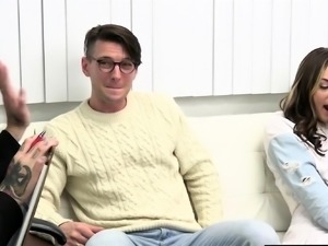 JC and her stepdad are in a therapy session