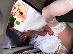 This babe will never forget their wedding after hot sex