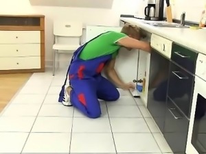 Unque teen domination video featuring a plumber humiliation