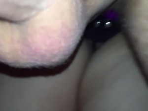 Fucked doggy style by my girlfriend with a strapon