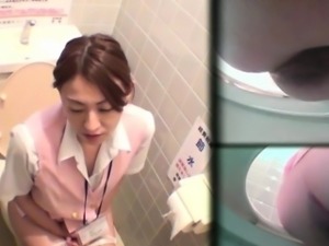 Asian hos filmed peeing