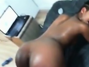 Hot african big butt hard fucking with bf