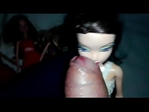 Oral roullette with 5 barbies PART 2- Extreme cumshot (Dollman)