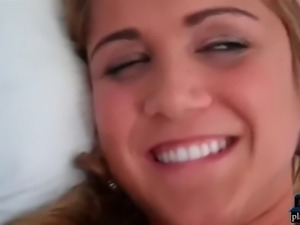Huge boobs amateur girlfriend fucked while filmed at home