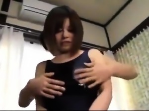 Busty bombshell enjoys sexy boobs massage