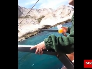 Hot MILF fuck on the boat