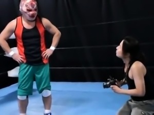 Pretty Japanese babes get stuffed with hard meat in the ring