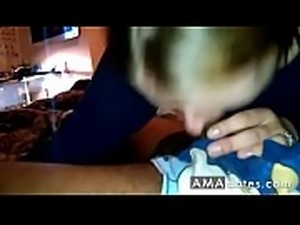 blonde girl deepthroating and swallowing bbc