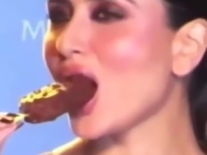 Kareena Kapoor Loves Licking Suckin her Chocolate Ice Lolly