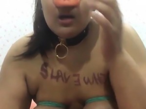 BDSM Slave pig nose and deepthroat
