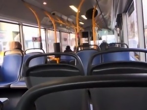 Sucking dick and fucking in public bus
